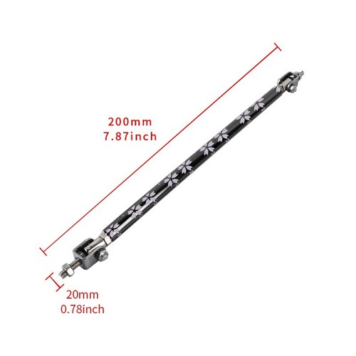 2X Sakura Adjustable Front Bumper Lip Splitter Spoiler Strut Rod Tie Support Bar - Picture 2 of 8