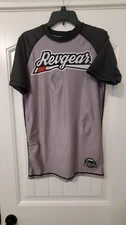 REVGEAR RASH GUARD - BLCK/GRY, FOR GRAPPLING , MMA