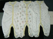 Newborn Long Sleeves Pajama Romper 3-6months 100 Cotton-3pc Pack