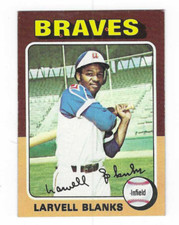 1975 TOPPS LARVELL BLANKS #394 ATLANTA BRAVES