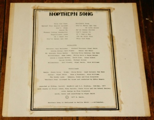 NIGEL SMITH COTLEYS STRIKE NORTHERN SONG UK PRIVATE DEROY FOLK LP 1977 + BOOKLET - Picture 4 of 14