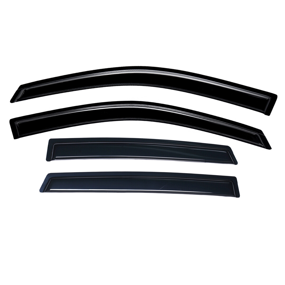 Lightronic Dark Smoke Rain Guard Window Visors For 2011-2015 Kia Sorento – 4-Piece Set