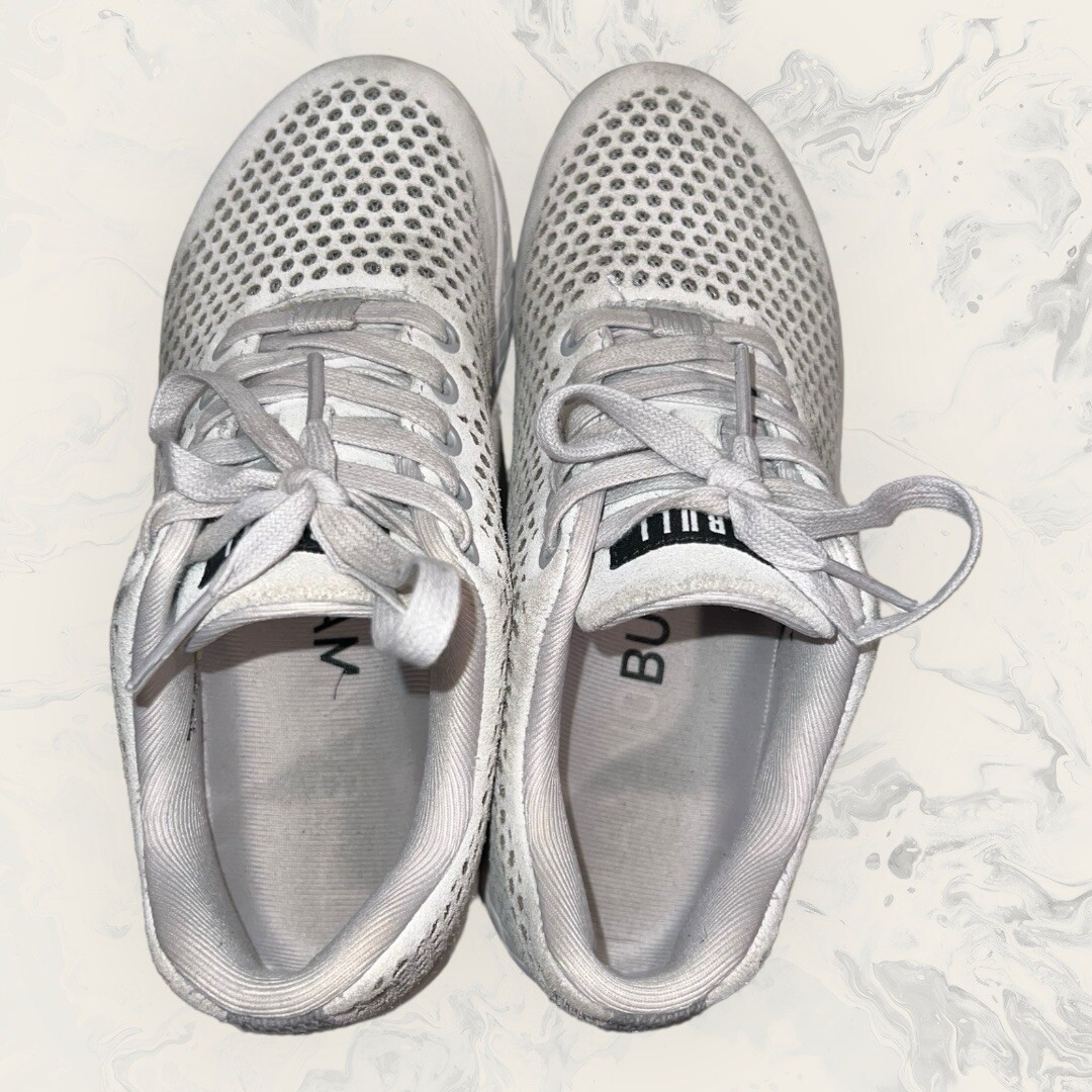 NOBULL Gray perforated leather Mens 7 Women’s  8.5  Athletic Shoes like new! NOBULL Perforated Suede Steel Gray Trainers Crossfit Shoes  main image 3