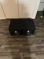 Bbox Dual 12 In Ported Sub Box With 2 Jl Audio W0v3 12 Inch Subs