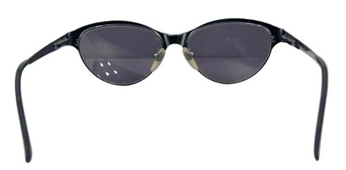 Vintage Donna Karan DKS108 305 Gunmetal Oval Cat Eye Sunglasses W/ NEW LENSES! - Picture 4 of 7
