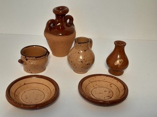 Dolls House Miniature 1:12 Jugs Jars Dishes Kitchen