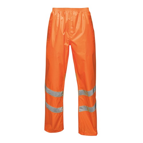 Regatta High Visibility Hi-vis pro pack-away trousers TRW498 - Mens - Picture 7 of 10