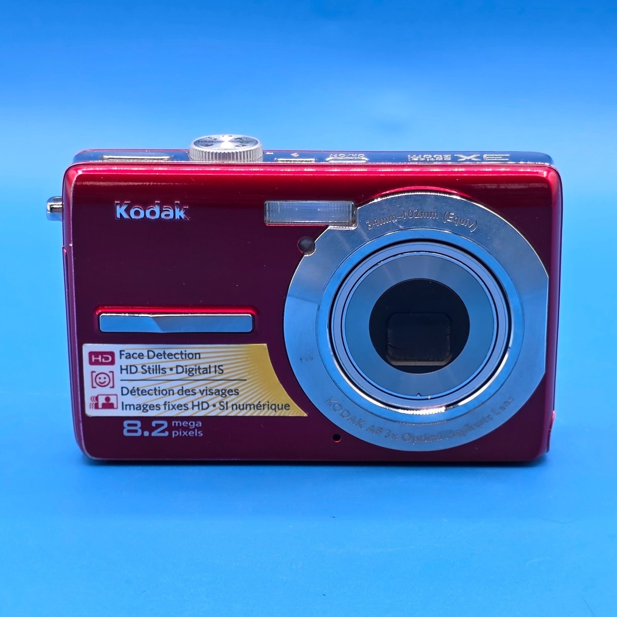 Kodak EasyShare MD863 Digital Camera – Red – No Charger – Tested