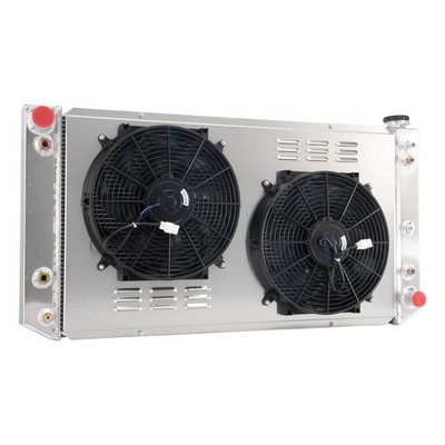 3 Row Aluminum Radiator+Shroud Fan for 1992-1993 Chevy GMC C/K 2500 3500 6.5L V8