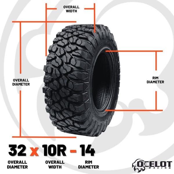 Ocelot XC729 R/T ATV/UTV Tire | 32 x 10R - 14 | eBay