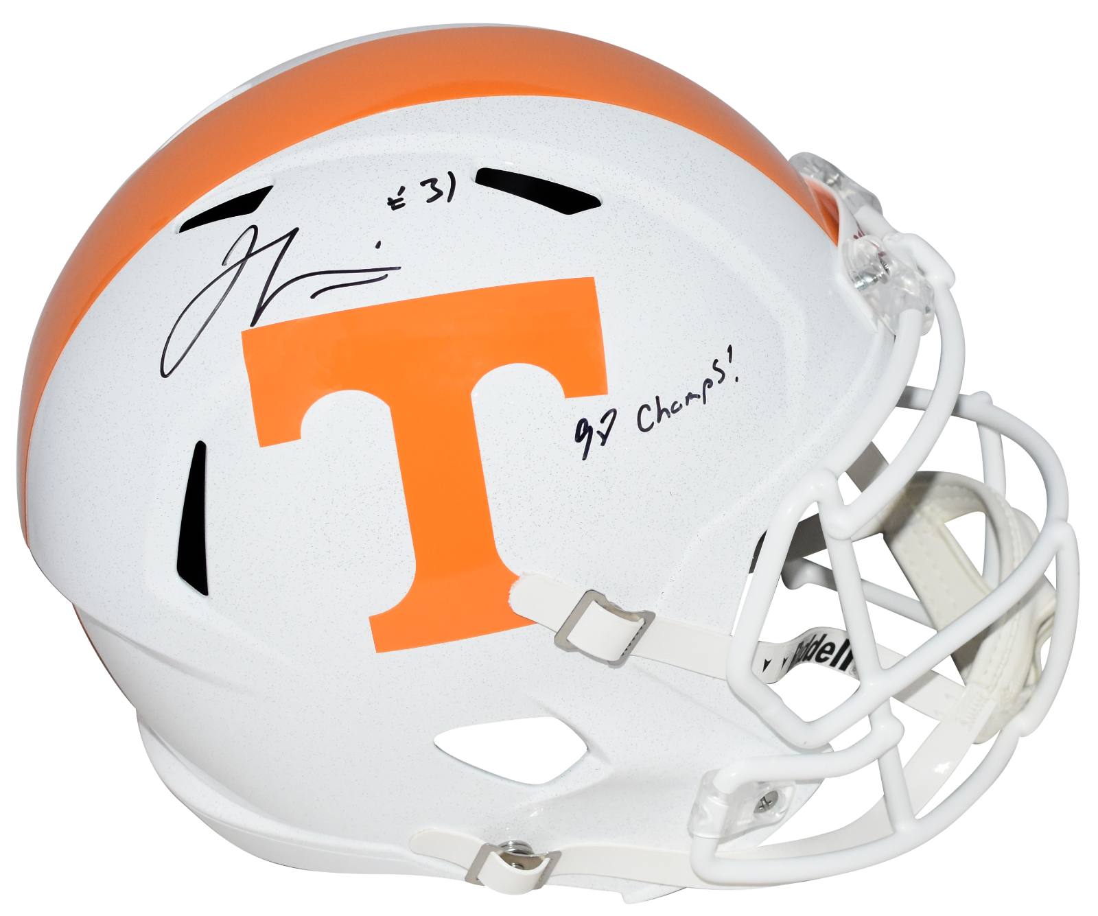 Jamal Lewis Autographed Signed Tennessee Volunteers FULL SIZE SPEED HELMET W/ 98 CHAMPS 