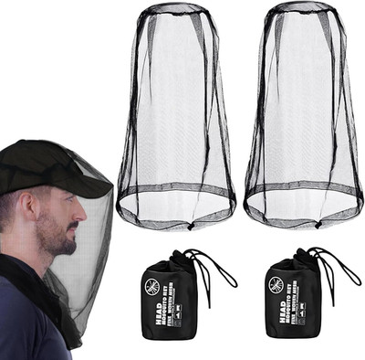 2 Stück Moskitonetz Kopf, Kopfnetz, Mosquito Net Head Für Insekten-Und Fliegensc