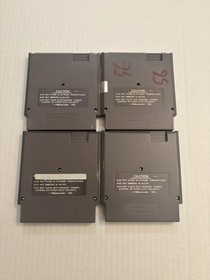 Lote de 4 juegos Nintendo NES - Pelot&oacute;n, Robocop, Hunt For Red October, Total Recall