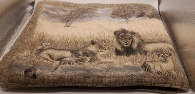 Stoff Tischsets Afrikanische Tiere 5er Set gepolsterter Stoff