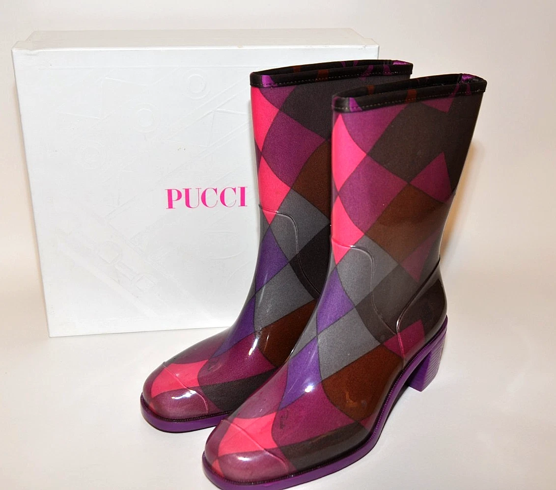Emilio Pucci Women's Rubber Rain Boot for sale | eBay