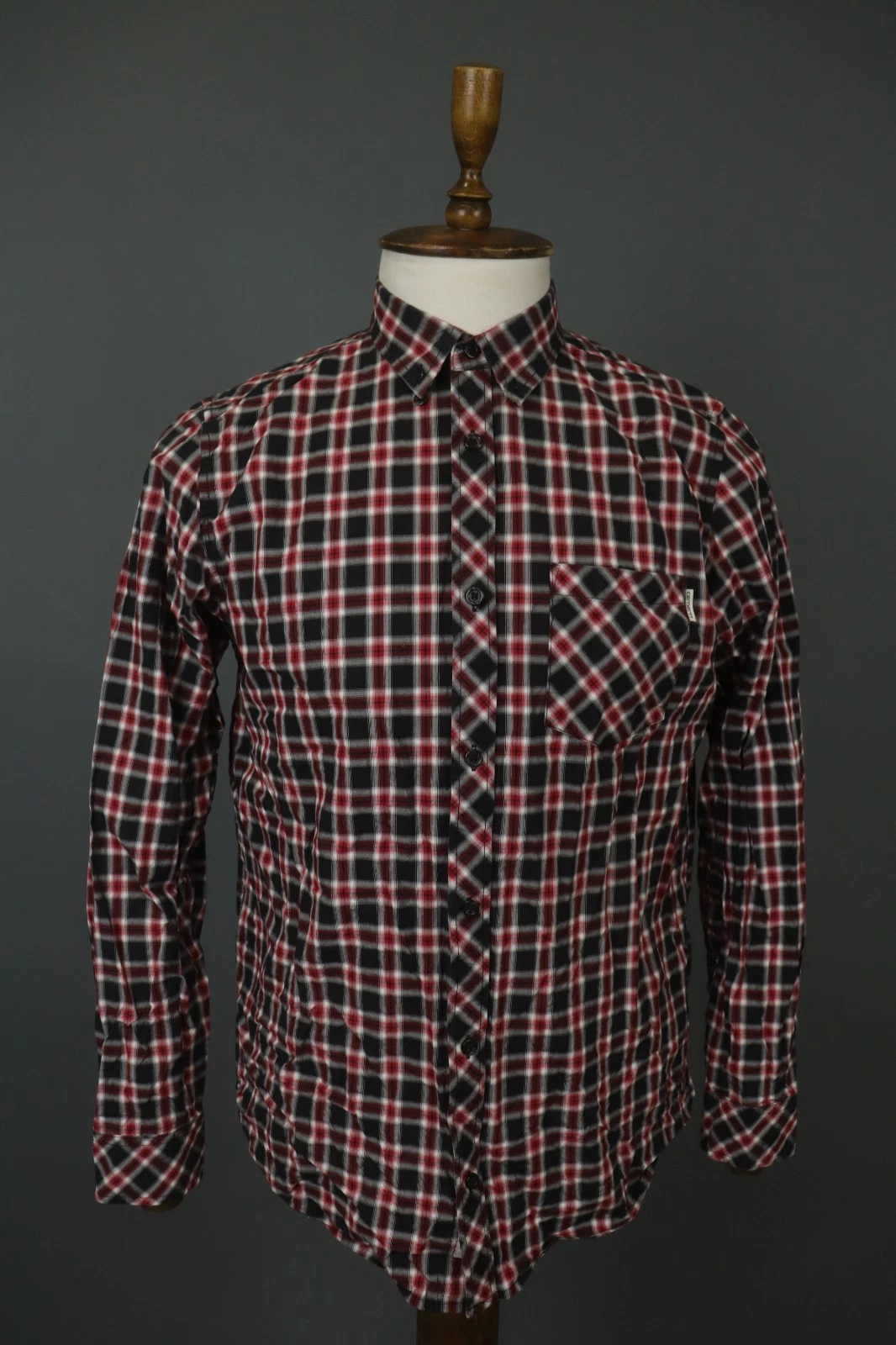 Carhartt Multicolor Plaid 100% Cotton Regular Long Sleeve Button Down Shirt Sz L