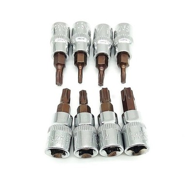 T8 to T40 Hex For Torx Bits 14 Inch Drive Reliable Hand Tools for Factory Use
