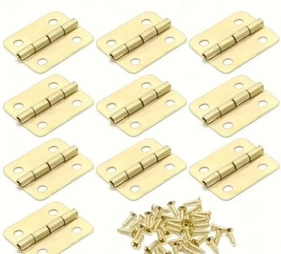 10 Stück Mini Scharniere Hinges, Metall, mit Schrauben , Scharniere 13 x 12 mm