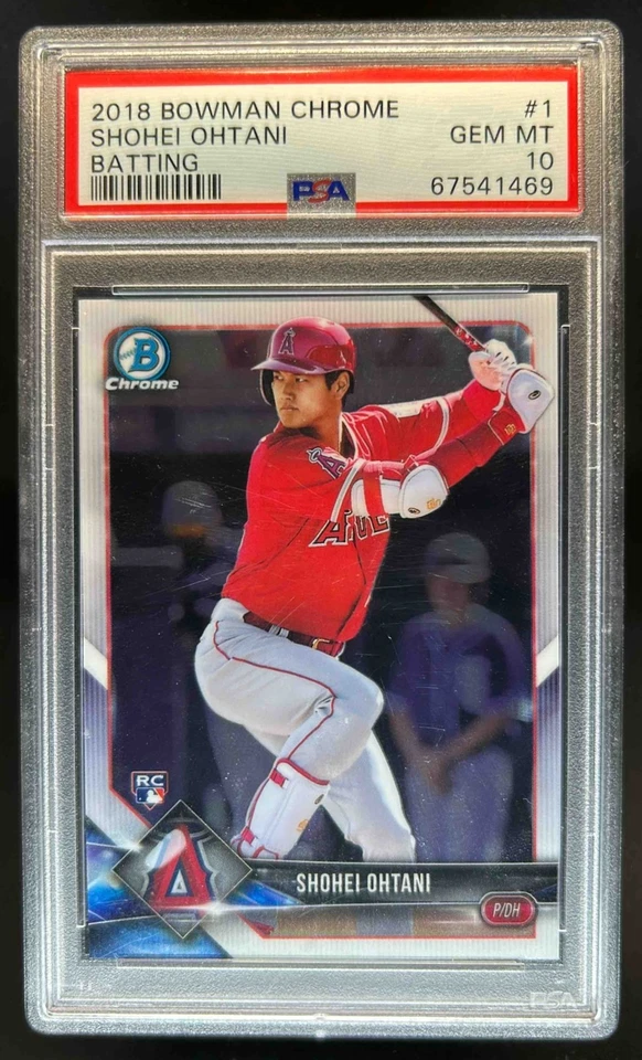 2018 Bowman Chrome Shohei Ohtani RC Rookie #1 Angels PSA 10