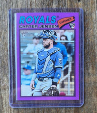 2026 Topps Heritage #199 CARTER JENSEN (RC) Light Purple Border Parallel