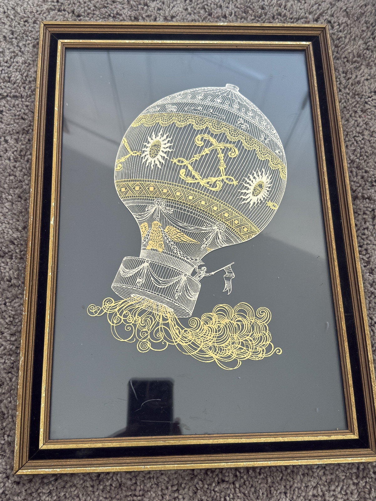 Yves Beaujard for Franklin Mint etching on sterling silver with 24k gold accents