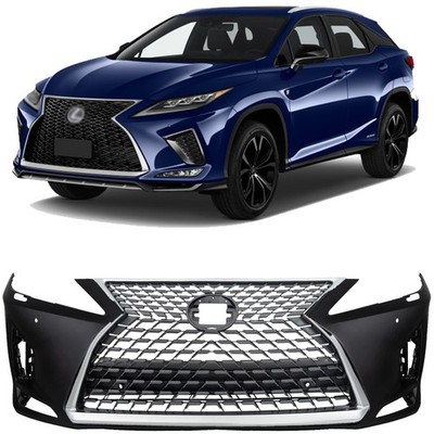 Front Bumper Cover & Grille Kit  For Lexus RX350 RX450h RX350L RX450hL 2020-2022