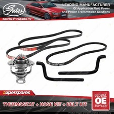 Gates Thermostat + Heater Hose + Drive Belt Kit for Nissan Pathfinder R50 3.3L