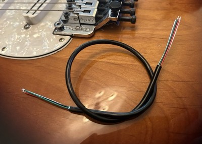 4 Leiter Gitarre Humbucker 24 AWG geschirmt Tonabnehmer Draht für Coil Taping 35 cm