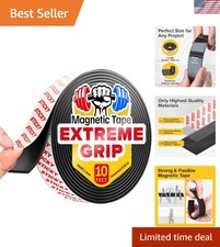 Versatile Magnetic Roll 10ft x 1in - Ideal for Crafts Home Organization