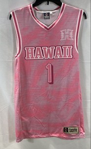 Gameday Greats Hawaii Women's Pink Jersey Dress Tank #1 NCAA Sz S