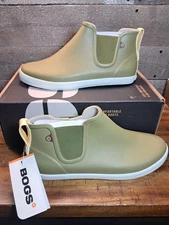 BOGS Women's Sz 10 Kicker Rain Chelsea Boot Olive - 72509-303 Color OLIVE