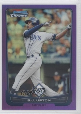 2012 Bowman Chrome Purple Refractor 36/199 BJ Upton #48 0i0