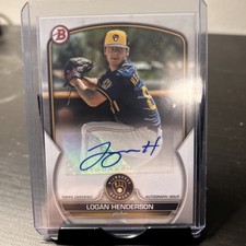2023 Bowman Paper Prospect Autographs Logan Henderson #PPA-LH