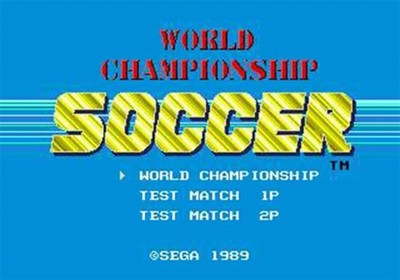 World Championship Soccer - Sega Genesis Game Only