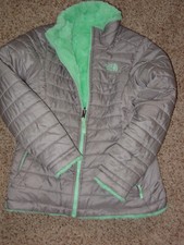 Girls The North Face Mossbud Swirl Reversible Jacket Size L 14/16