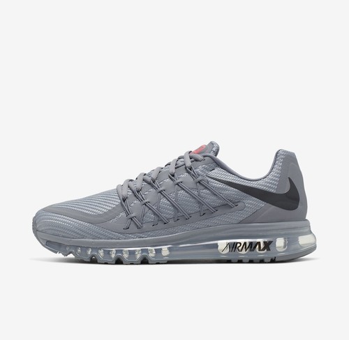 Nike Air Max 2015 Cool Grey Black Bright Crimson Men\u0026#039;s Size 7.5  CN0135-002 | eBay