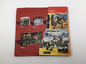 LEGO&reg; Star Wars 8036 Separatist Shuttle Instruction Manual Only! Damaged!