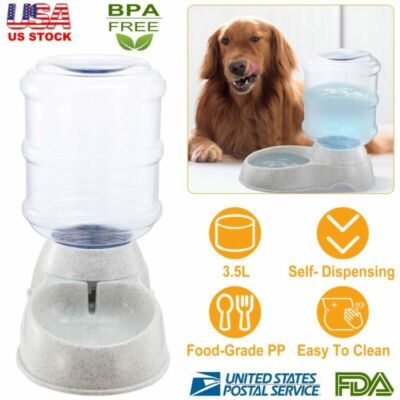 #ad Dog Auto Waterer 1 Gallon Automatic Water Dispenser Cat Pet Drinking Fountain $16.58