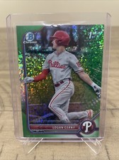 2022 Bowman Chrome Prospects Green Mini-Diamond Refractor /99 Logan Cerny Rookie