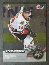 MATTHEW POITRAS  21/22 AUTHENTIC CHL STAR ROOKIE CLEAR CUT CARD