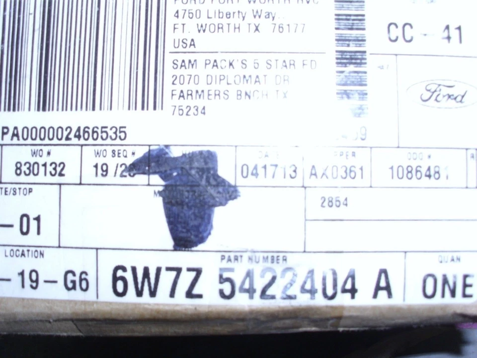 NUEVO FABRICANTE DE EQUIPOS ORIGINALES FORD CROWN VICTORIA 2000-2011 MANIJA DE PUERTA EXTERIOR DERECHA 6W7Z-5422404-A Foto 3 de 3