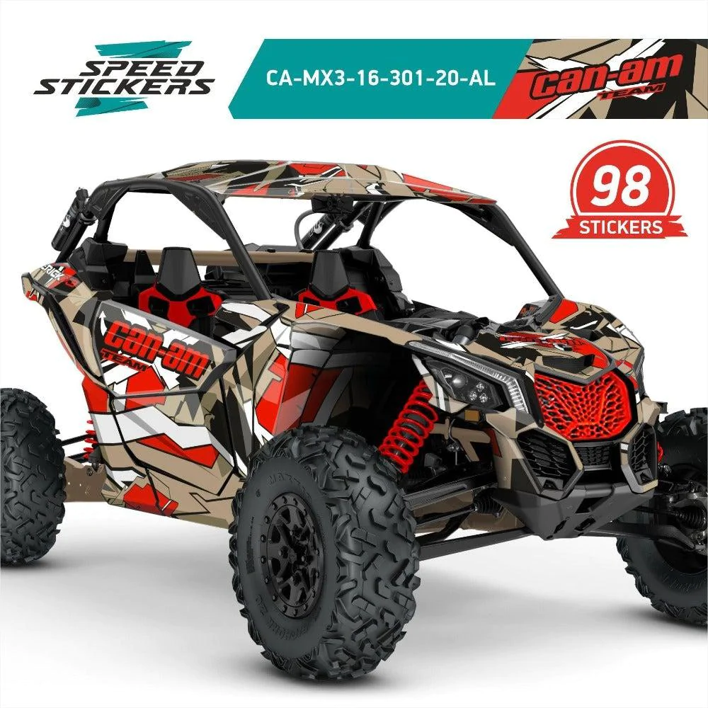 Maverick R Xrc Sticker Wrap stickers decals for Can-Am Maverick X3 | eBay