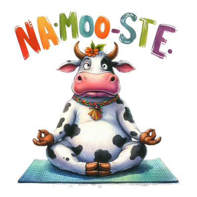Wall Decal Sticker Funny Cow Quote Wall Sticker 18X18cm Large