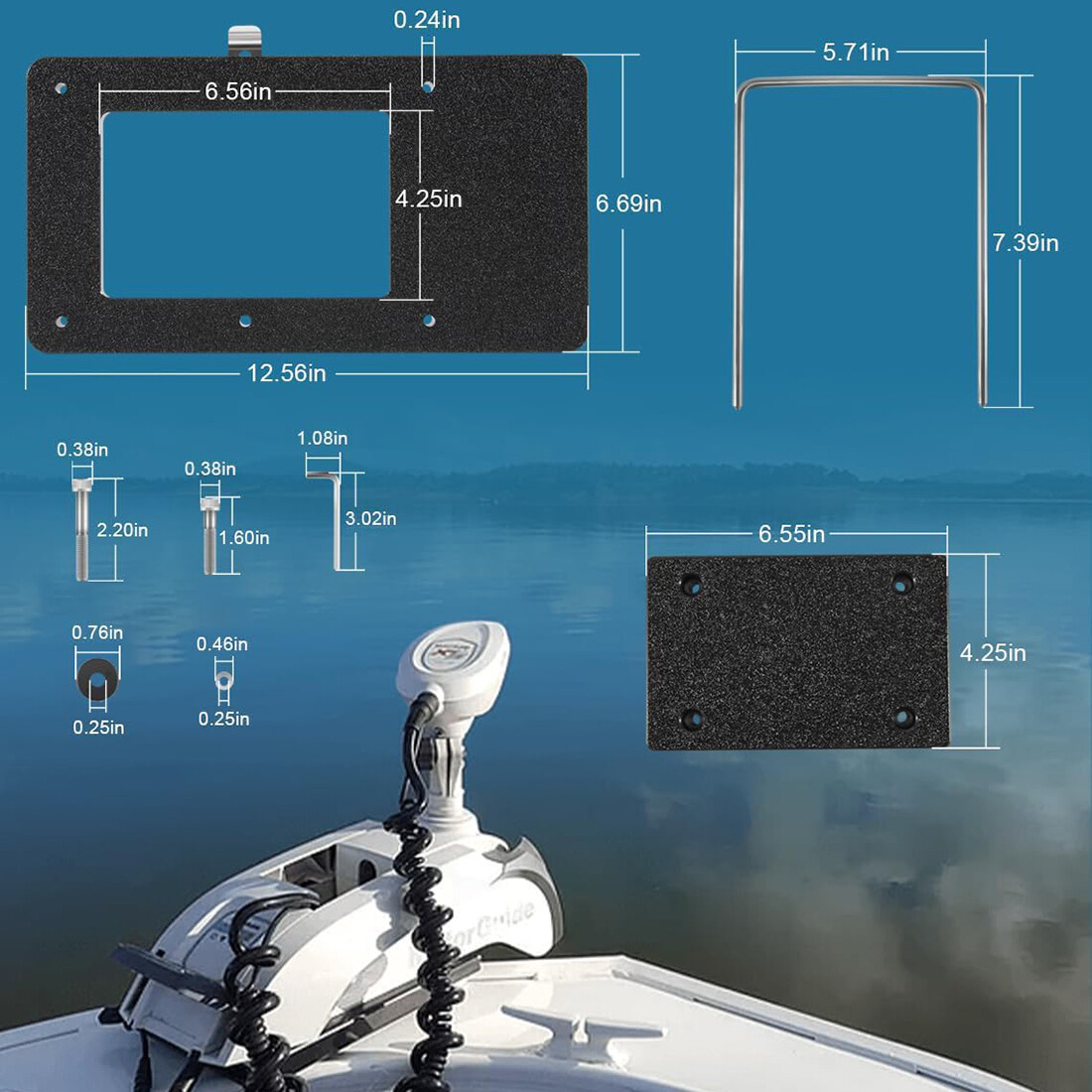 Trolling Motor Quick-Release Bracket for MotorGuide Xi5 Xi3 XI