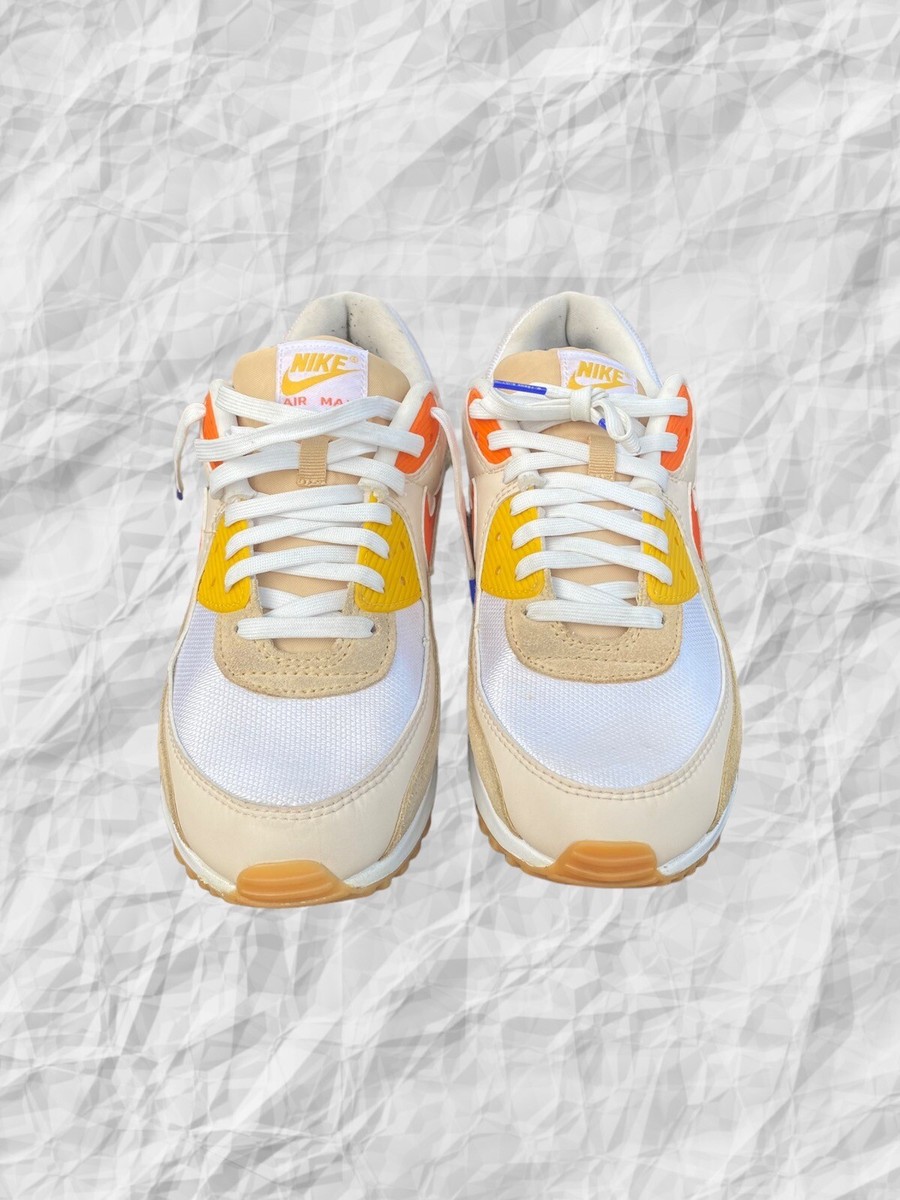 NEW Nike Air Max 90 SE Men's Size 12 Summit White/Safety Orange FB4315 100 — product photo 4 of 4