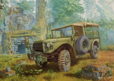 М37 US 3/4 ton 4x4 cargo truck (Plastic model kit) 1/35 Roden RN806