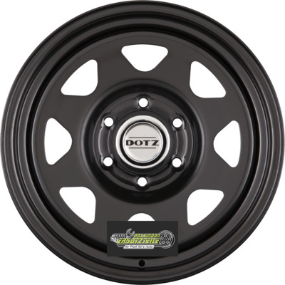 Dotz Dakar black (ohne Nabenbecher) 7x16 ET40 - LK5/130 ML84.1 Felge Stahl