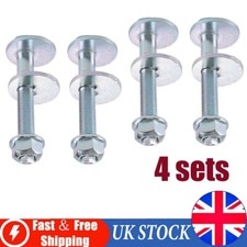 Upper Rear Suspension 4x Eccentric Bolt Nut Kit Camber x4 For VW Audi