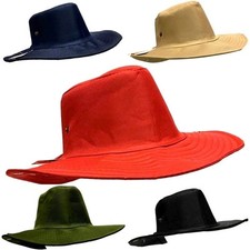 New Teenagers Hat Wide Brim Sun Hat School Colour Hat Navy/Black/Red/Beige/Green