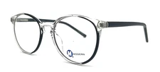 NEW MODERN OPTICAL GUIDANCE BLACK-IN-LINE CLEAR AUTHENTIC EYEGLASSES 50-20-140